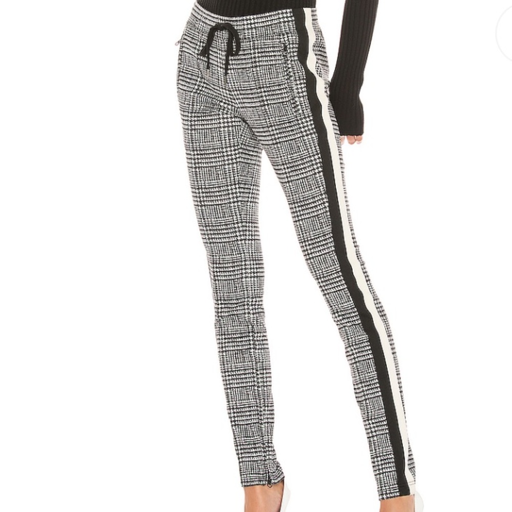 Pam & Gela Glen Tart Cigarette Pants Zip Ankle